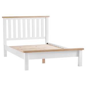 Tyler Wooden King Size Bed In White