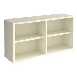 Upton Wooden Box Shelving Unit In White With 4 Shelves