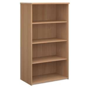 Upton Home And Office Wooden Bookcase In Beech With 3 Shelves
