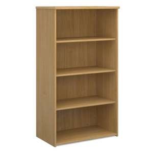 Upton Home And Office Wooden Bookcase In Oak With 3 Shelves