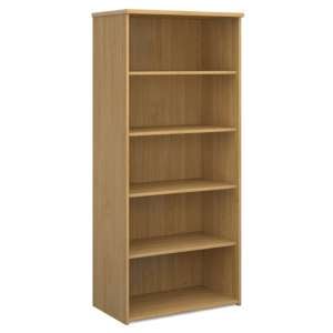 Upton Home And Office Wooden Bookcase In Oak With 4 Shelves