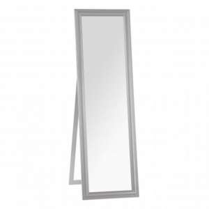 Urbana Floor Standing Cheval Mirror In Grey Wooden Frame