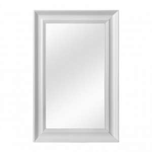 Urbana Wall Bedroom Mirror In Cool White Frame