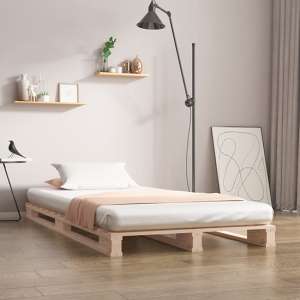Urika Solid Pine Wood Single Bed In Natural