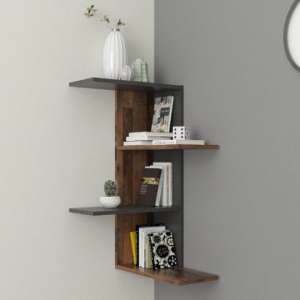 Ursa Corner Shelf In Matera And Old Style Dark