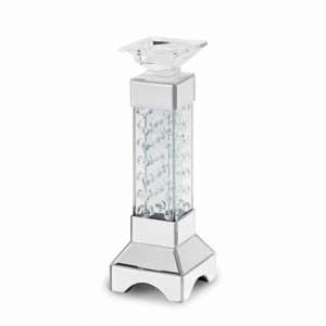 Valentica Small Crystal Effect Candle Holder In Clear