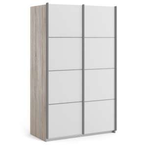 Valona Wooden Sliding Wardrobe With 2 Doors In Oak And White