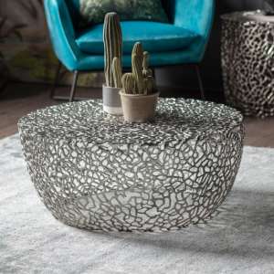 Vardent Metal Coffee Table In Silver