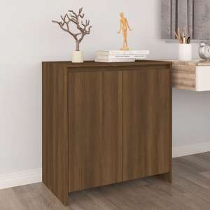 Variel Wooden Sideboard With 2 Doors In Brown Oak