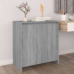 Variel Wooden Sideboard With 2 Doors In Grey Sonoma Oak