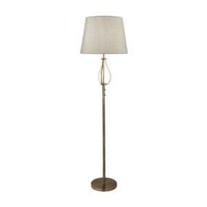 Vegas 1 Light Floor Lamp In Antique Brass