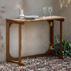 Velox Balcony Outdoor Wooden Console Table In Natural