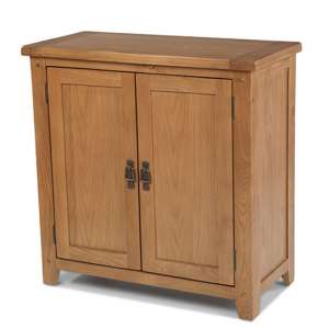 Velum Wooden Storage Cupboard In Chunky Solid Oak