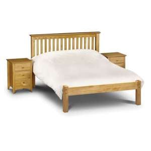 Velva Wooden King Size Low Foot Bed In Low Sheen Lacquer