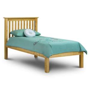 Velva Wooden Single Low Foot Bed In Low Sheen Lacquer
