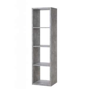 Version Shelving Unit In Structured Concrete With 4 Shelves