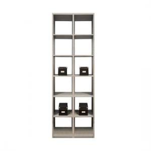 Version Wooden Shelving Unit In Sonoma Oak With 12 Compartments