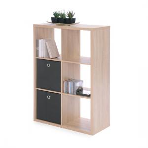 Version Shelving Unit In Sonoma Oak With 6 Compartments