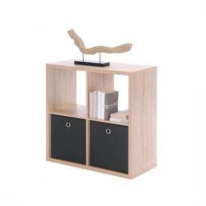Version Cube Display Unit In Sonoma Oak With 4 Compartment