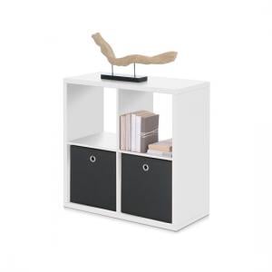 Version Cube Display Unit In White With 4 Compartments