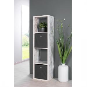 Version Shelving Unit In Fresco Oak With 4 Compartments