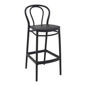 Victor Polypropylene With Glass Fiber Bar Chair In Black