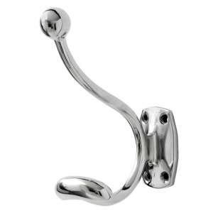 Violin Metal Single Hook Coat Hanger In Silver