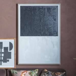Vonda I Abstract Canvas Framed Wall Art In Black And White