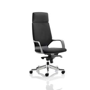 Wafford Office Chair In Black With Nylon Fixed Armrest