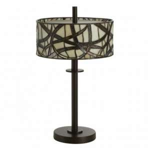 Waldron Branch Table Lamp In Bronze Tone