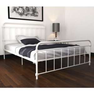 Wilmslow Metal Double Bed In White