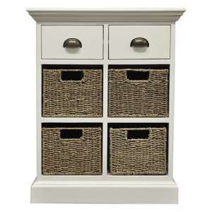 Wantagh 2 Drawers And 4 Baskets Sideboard In Antique White