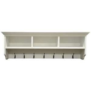 Wantagh 3 Shelves And 7 Hooks Coat Rack In Antique White