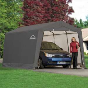 Wentnor Peak Style 10x20 Auto Shelter Shed In Grey