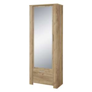 Westbury Wardrobe In Navarra Oak With 1 Door And 1 Drawer