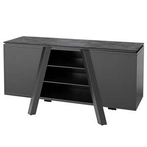 Ware Ceramic Top Steel Frame Sideboard In Matt Grey