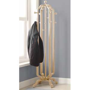 Westo Wooden Coat Stand In Oak With 12 Hooks