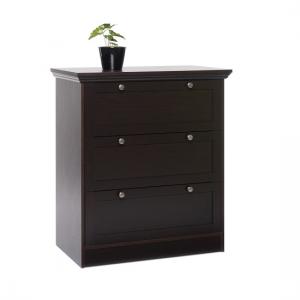 Weston Chest Of Drawers In Darkwood With 3 Drawers