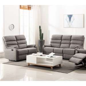 Westport Fabric 2 Seater And 3 Seater Sofa In Charcoal Grey