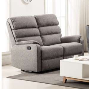 Westport Fabric Upholstered 2 Seater Sofa In Charcoal Grey