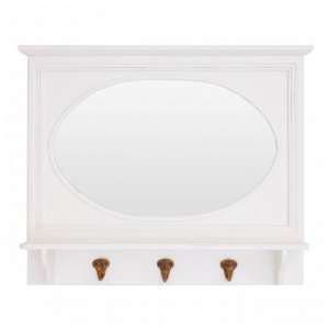 Whitely Wall Bedroom Mirror In Cool White Frame