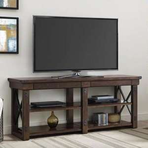 Welwyn Wooden Veneer Large TV Stand In Espresso