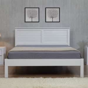 Wauna Wooden Double Bed In Grey