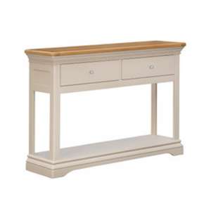Winchester Wooden Console Table In Silver Birch