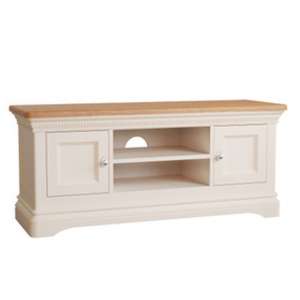 Winchester Wooden TV Unit In Silver Birch With 2 Doors