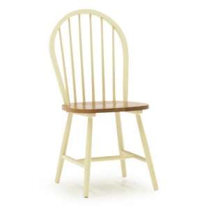 Windsor Wooden Dining Chair In Buttermilk