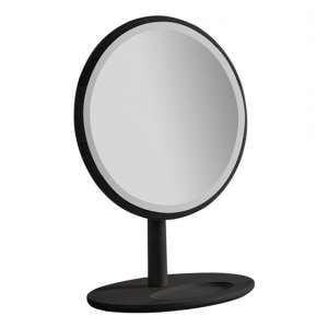 Wycombe Round Dressing Mirror In Black