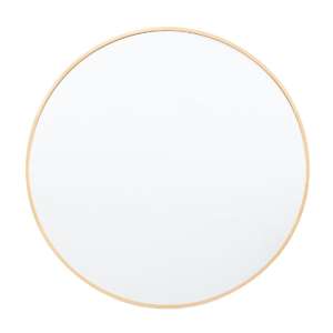 Yareli Round Wall Mirror In Gold Frame