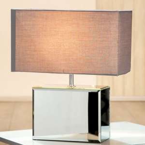 Yogis Rectangle Table Lamp In Grey