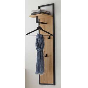 Yorkshire Tall Wooden Coat Rack Panel In Oak